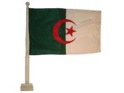 ALGERIA 12" X 18" INCHES HEAVY DUTY COUNTRY FLAG WITH STICK .. FIFA SOCCER WORLD CUP .. NEW