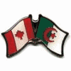 ALGERIA / CANADA COUNTRY FLAG SMALL METAL FRIENDSHIP LAPEL PIN BADGE ... NEW