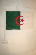 ALGERIA COUNTRY CAR AUTOMOBILE HIGH QUALITY STICK FLAG .. NEW