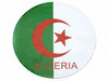 ALGERIA COUNTRY FLAG CAR MAGNET CIRCLE SHAPE 6 1/4" INCHES IN DIAMETER .. FIFA SOCCER WORLD CUP .. NEW