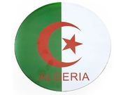 ALGERIA COUNTRY FLAG ROUND CAR MAGNET ... FIFA WORLD CUP .. NEW