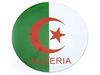 ALGERIA COUNTRY FLAG ROUND CAR MAGNET ... FIFA WORLD CUP .. NEW