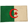 ALGERIA COUNTRY FLAG SMALL IRON ON PATCH CREST BADGE .. NEW