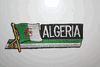 ALGERIA COUNTRY FLAG WORD IRON-ON PATCH CREST BADGE .. NEW