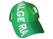 ALGERIA GREEN COUNTRY FLAG EMBOSSED HAT CAP .. NEW