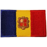 ANDORRA Country Flag Iron - On PATCH CREST BADGE
