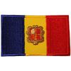 ANDORRA SMALL COUNTRY FLAG IRON ON EMBROIDERED PATCH CREST BADGE .. NEW