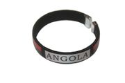 ANGOLA BLACK COUNTRY FLAG C' BRACELET WRISTBAND... ADULT SIZE.. NEW