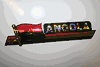 ANGOLA COUNTRY FLAG LONG METAL BUMPER STICKER DECAL EMBLEM . NEW