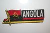 ANGOLA COUNTRY FLAG WORD IRON-ON PATCH CREST BADGE .. NEW