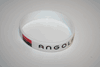 ANGOLA WHITE  COUNTRY FLAG SILICONE BRACELET WRISTBAND .. NEW