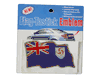 ANGUILLA COUNTRY FLAG WAVY BUMPER DECAL STICKER EMBLEM ...