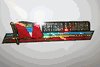 ANTIGUA & BARBUDA COUNTRY FLAG LONG METALIC BUMPER STICKER DECAL EMBLEM .. NEW