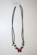 ANTIGUA & BARBUDA COUNTRY FLAG METAL NECKLACE CHOKER . NEW