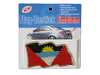 ANTIGUA & BARBUDA WAVY COUNTRY FLAG BUMPER STICKER ... NEW