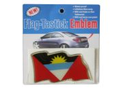 ANTIGUA & BARBUDA WAVY COUNTRY FLAG BUMPER STICKER ... NEW