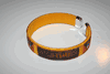 ANTIGUA & BARBUDA YELLOW  COUNTRY FLAG FLEXIBLE METAL NYLON BRACELET ... NEW 