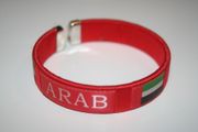 ARAB RED COUNTRY FLAG FLEXIBLE BRACELET WRISTBAND .. NEW