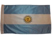 ARGENTINA 12" X 18" INCHES COUNTRY HIGH QUALITY FLAG WITH SLEAVE WITHOUT STICK .. FIFA SOCCER WORLD CUP .. NEW