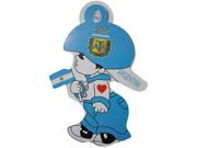 ARGENTINA AFA LOGO HANGING LITTLE BOY DECAL WITH SUCTION CUP .. FIFA SOCCER WORLD CUP .. NEW
