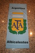 ARGENTINA ALBICELESTES AFA FIFA WORLD CUP LOGO BANNER WALL HANGING .. NEW