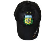 ARGENTINA BLACK AFA LOGO FIFA SOCCER WORLD CUP EMBOSSED HAT CAP .. NEW