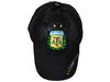 ARGENTINA BLACK AFA LOGO FIFA SOCCER WORLD CUP EMBOSSED HAT CAP .. NEW