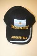 ARGENTINA BLACK COUNTRY FLAG HAT BASEBALL CAP .. FIFA WORLD CUP SOCCER FOOTBALL . NEW