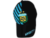 ARGENTINA BLACK WITH BLUE STRIPES AFA LOGO FLEXFIT HAT CAP .. FIFA SOCCER WORLD CUP .. NEW