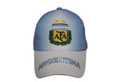 ARGENTINA BLUE WHITE , 2 STARS AFA LOGO FIFA WORLD CUP EMBROIDERED SOCCER HAT CAP