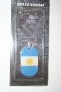 ARGENTINA COUNTRY FLAG METAL DOG TAG NECKLACE PENDANT .. NEW