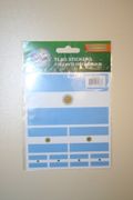 ARGENTINA COUNTRY FLAG SET OF 7 DIFFERENT SIZE STICKERS DECALS .. NEW