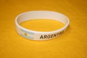 ARGENTINA COUNTRY FLAG WHITE BRACELETS .... NEW
