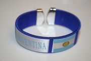 ARGENTINA DARK BLUE SUPER THICK COUNTRY FLAG BRACELET WRISTBAND .. NEW