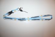 ARGENTINA FIFA WORLD CUP SOCCER FOOTBALL LANYARD KEYCHAIN PASSHOLDER .. HIGH QUALITY ..NEW