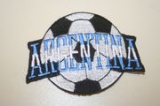 ARGENTINA SOCCER BALL FOOTBALL IRON ON PATCH CREST BADGE .. NEW