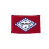 ARKANSAS USA STATE FLAG IRON ON PATCH CREST BADGE 2 1/8 X 3 1/4 INCHES ... NEW