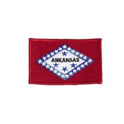 ARKANSAS USA STATE FLAG IRON ON PATCH CREST BADGE 2 1/8 X 3 1/4 INCHES ... NEW