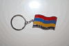 ARMENIA COUNTRY FLAG METAL EMBOSSED KEYCHAIN .. NEW