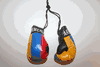 ARMENIA COUNTRY FLAG PAIR OF MINIATURE BOXING GLOVES FOR YOUR CAR MIRROR .. NEW