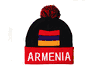 ARMENIA COUNTRY FLAG TOQUE HAT WITH POM POM