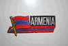ARMENIA COUNTRY FLAG WORD IRON-ON PATCH CREST BADGE .. NEW