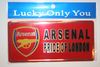 ARSENAL FC PRIDE OF LONDON FOOTBALL CLUB SOCCER LICENSE PLATE STICKER ... NEW