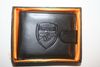 ARSENAL FOOTBALL CLUB BLACK LEATHER WALLET ... SOCCER .. NEW