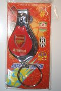 ARSENAL FOOTBALL CLUB SOCCER FINGER NAIL CLIPPERS KEYCHAIN ... NEW