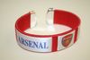 ARSENAL RED SUPER THICK FLEXIBLE BRACELET WRISTBAND .. FOOTBALL SOCCER CLUB .. NEW