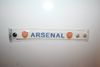 ARSENAL WHITE SOCCER FOOTBALL WRISTBAND BRACELET .. NEW
