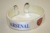 ARSENAL WHITE SUPER THICK FLEXIBLE BRACELET WRISTBAND .. FOOTBALL SOCCER JEWELRY ...NEW