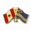 ARUBA / CANADA COUNTRY FLAG SMALL METAL FREINDSHIP LAPLE PIN BADGE .. NEW ARUBA / CANADA COUNTRY FLAG SMALL METAL FREINDSHIP LAPLE PIN BADGE .. NEW