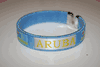ARUBA LIGHT BLUE COUNTRY FLAG FLEXIBLE  BRACELET WRISTBAND .. NEW